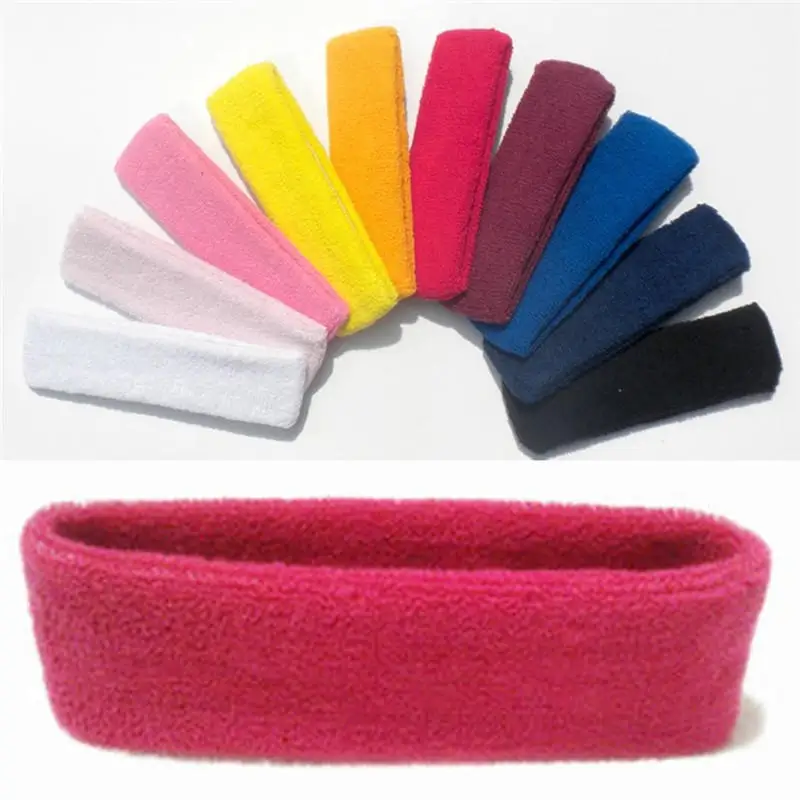

Cotton Sweat Headband for Men Boys Sweatband women Yoga Hair Bands Head Sweat Bands Sports Safety Unisex 12 Colors #15