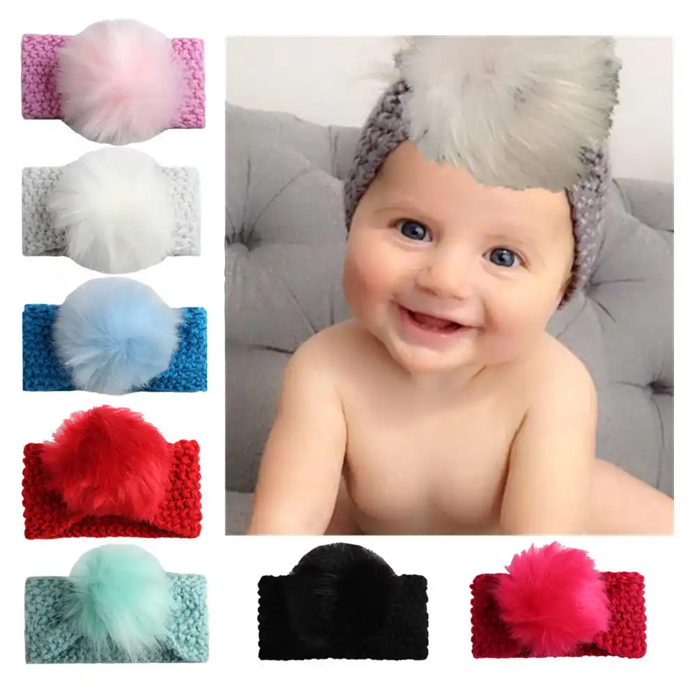baby fur headband