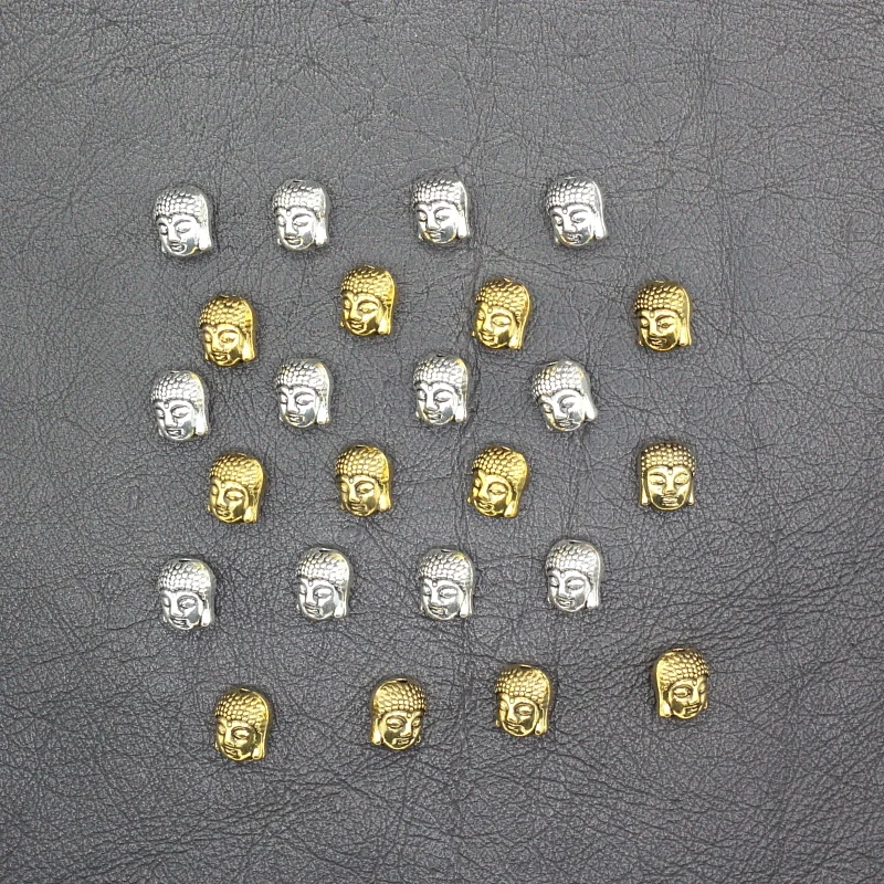 30pcs-lot-Bail-Gold-Vintage-Atq-Silver-Tone-Alloy-Buddha-Head-Charm-Spacer-Beads-9x10mm (3)