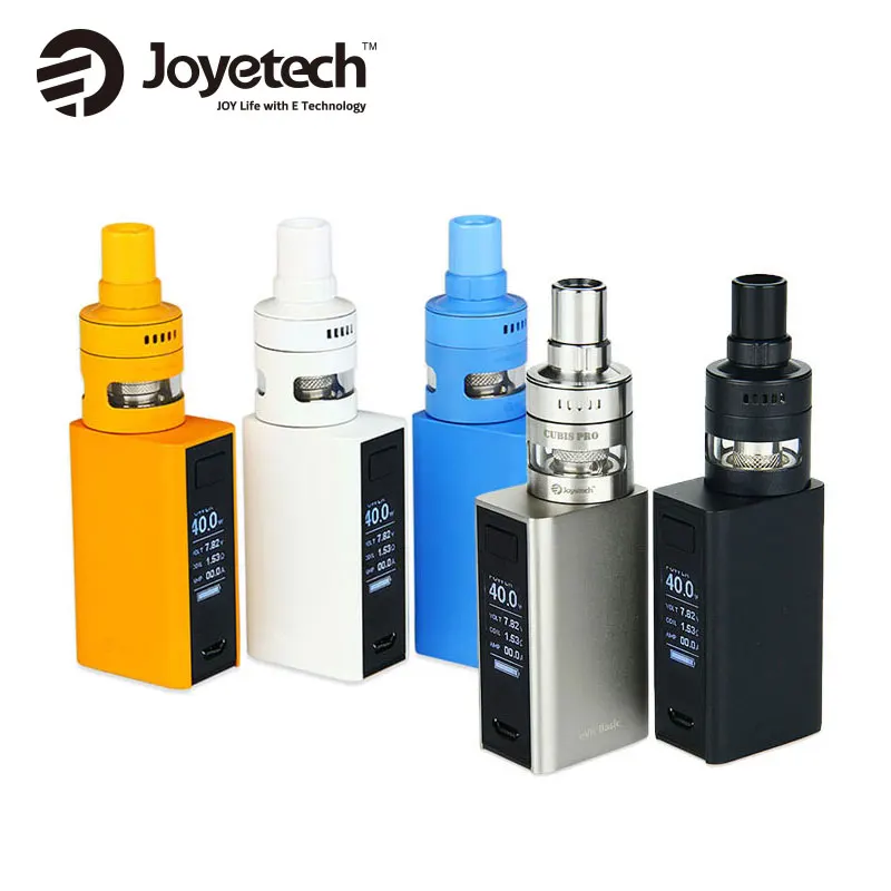 

Original 50W Joyetech eVic Basic Battery 1500mAh with 2ml CUBIS Pro Mini Tank Starter Kit E-cig Top Airflow Upgradeable Firmware