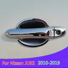 Для Nissan JUKE 2010- класса «Люкс» хромированные покрытия для дверных ручек Infiniti эсквайр 2011 2012 2013 автомобильные аксессуары наклейки стайлинга автомобилей