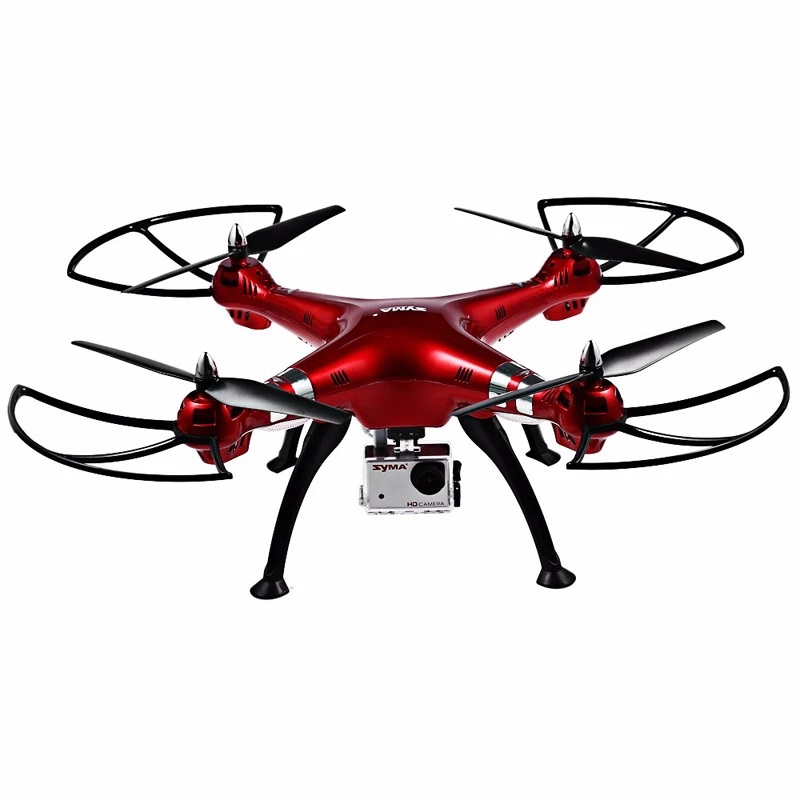 

Syma X8HG With 8MP HD Camera Altitude Hold Headless Mode Wind Resistance 2.4G 4CH 6Axis RC Quadcopter Drone RTF