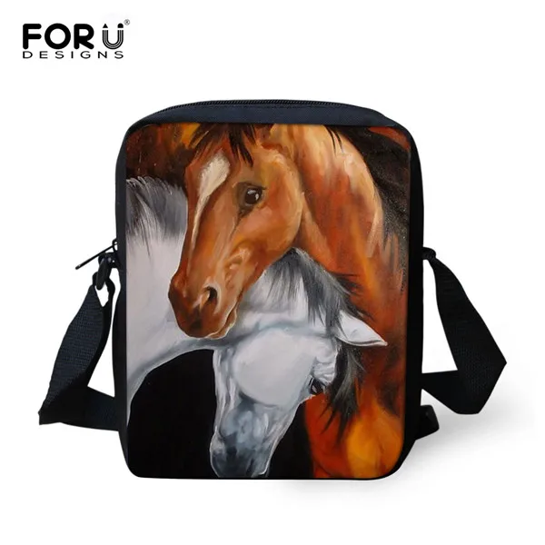 Forudesigns бренд Для женщин сумка Mochila 3D лошадь животных Женские путешествия малых Креста тела Сумки для Обувь для девочек Обувь для мальчиков женственный - Цвет: 5088E