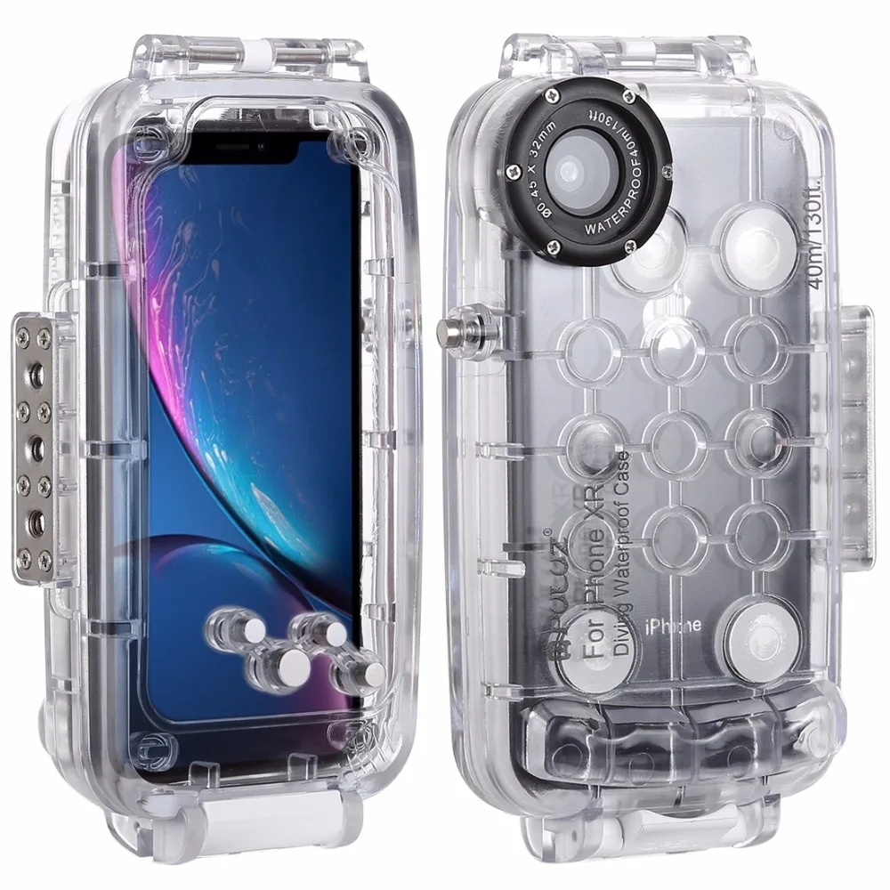 PULUZ 40 м/130 футов Водонепроницаемый чехол для iPhone 7 8 7P 8P XR XS MAX Huawei P20 Pro Galaxy S9 s9 +