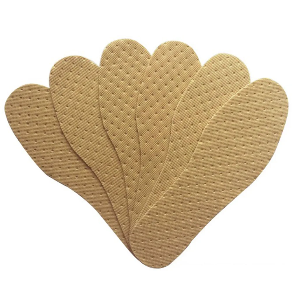 

YJSFG HOUSE 1 Pair Comfortable wood pulp Shoes Insoles Inserts Breathable insoles for footwear Men Women