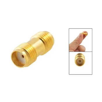 

5x Hot Sale Gold Metal Straight SMA Female to Female Jack RF Adapter Connector