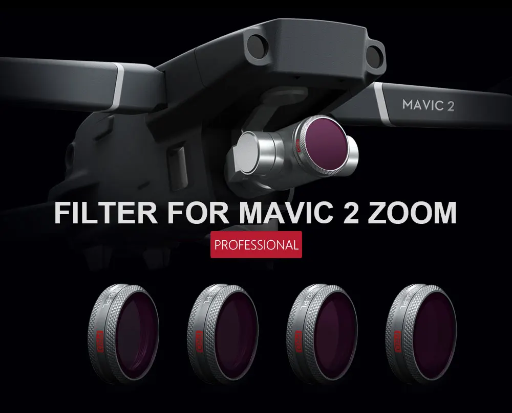 PGYTECH фильтр для DJI Mavic 2 Zoom UV ND4 CPL фильтры объектива камеры для DJI Mavic 2 Zoom Drone аксессуары