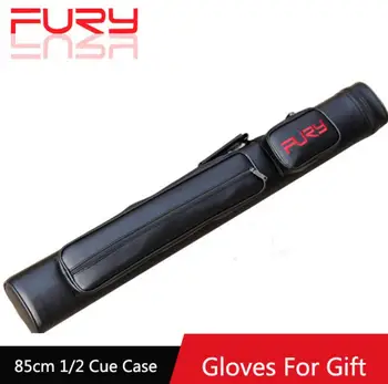 

New Multifunctional PU Billiard Pool Cues Kit Case Black 85cm Length For 1/2 Split Cue Billiards Accessories 4 Holes China 2019