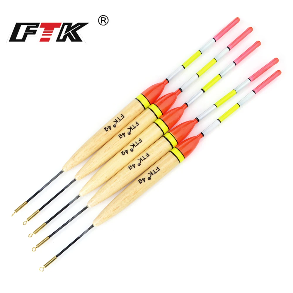 

FTK Barguzinsky Fir 5Pcs/Lot Weight 3g-6g Fishing Float Length 20cm-22cm Float For Carp Fishing