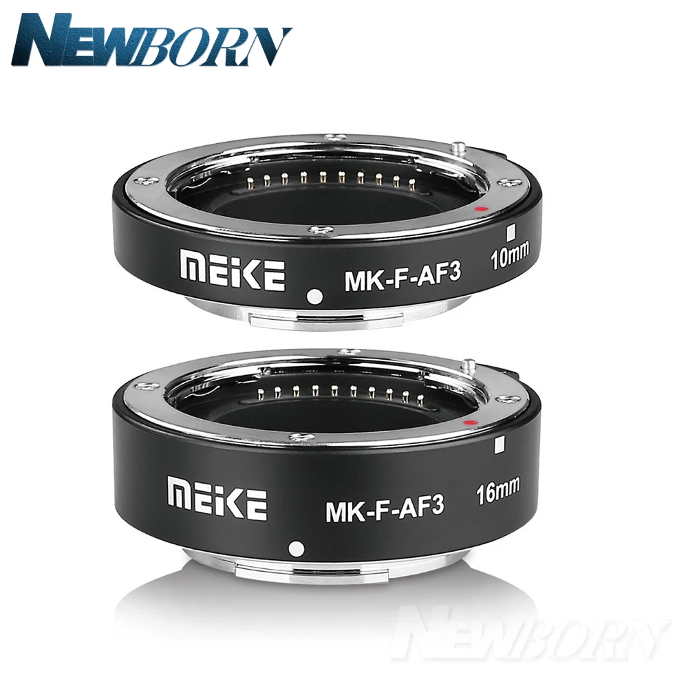Meike MK-F-AF3 металлическая Макросъемка с автофокусом 10 мм 16 для FUJIFILM