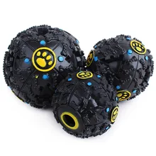 High Quality Pet Dog Cat Toys Food Dispenser Toy Ball Squeaky Giggle Quack Sound Training Toy Chew Ball Juguetes para perros