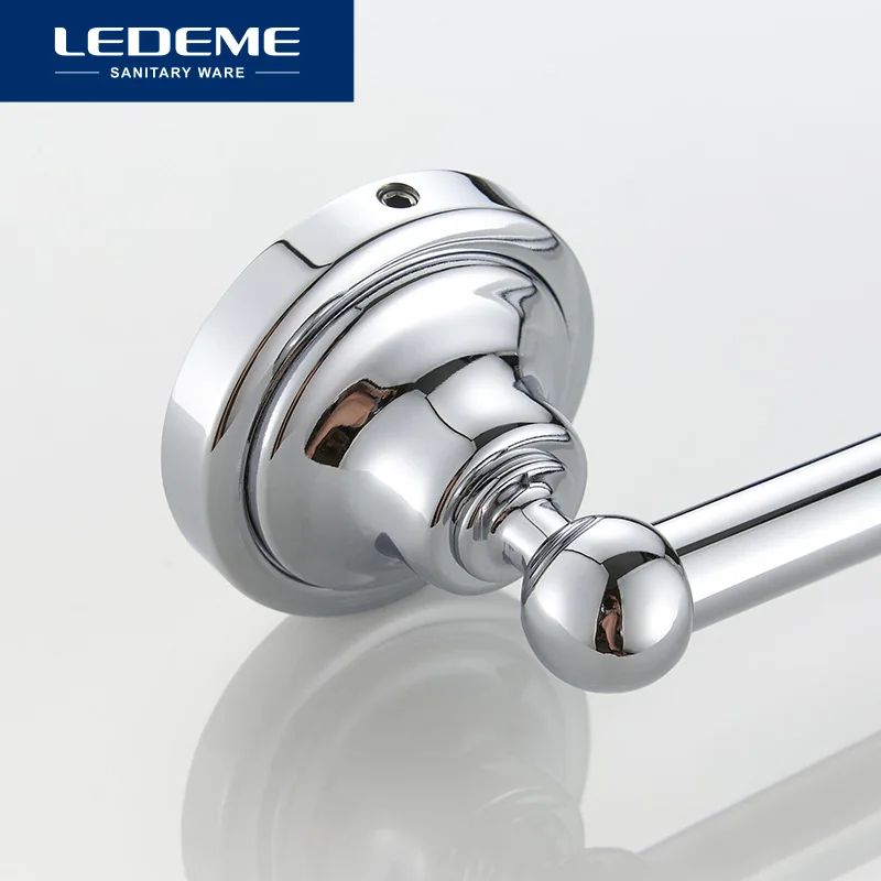 Billig LEDEME Handtuch Bar Wand Berg Zink Verchromt Handtuch Bars 645mm Bad Zubehör Halter Poliert Bad Hardware L1401