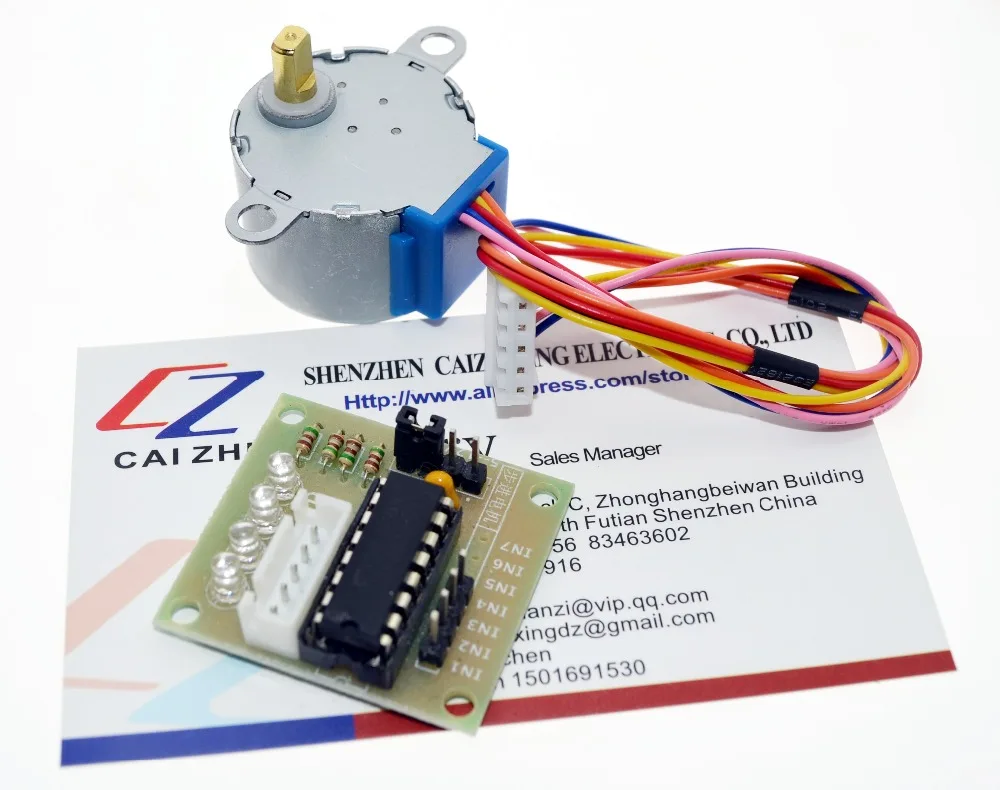 

5V 4-phase Stepper Motor+ Driver Board ULN2003 for_Arduino 1x Stepper motor +1x ULN2003 Driver board