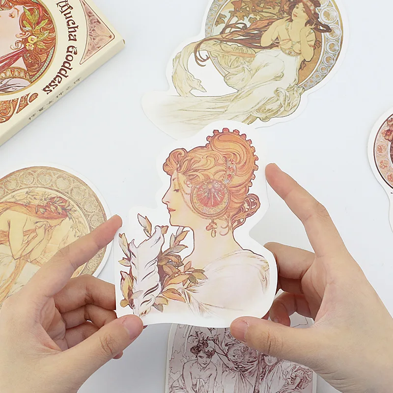 

30 Sheets/Set Retro Mucha Goddess Postcard /Greeting Card/Message Card/Birthday Letter Envelope Gift Card