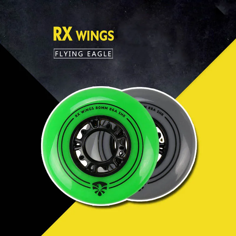 

Original Flying Eagle Roller Skating Wheels RX WINGS 86A 88A Slalom Sliding Inline Skate Wheel For SEBA Powerslide