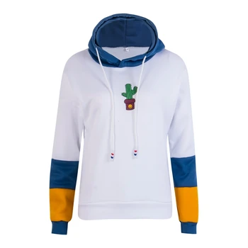 

New 2017 Casual Women Cactus Hoodie Sweatshirt Jumper Hooded Pullover Tops Long Sleeve Coat Autumn Winter New
