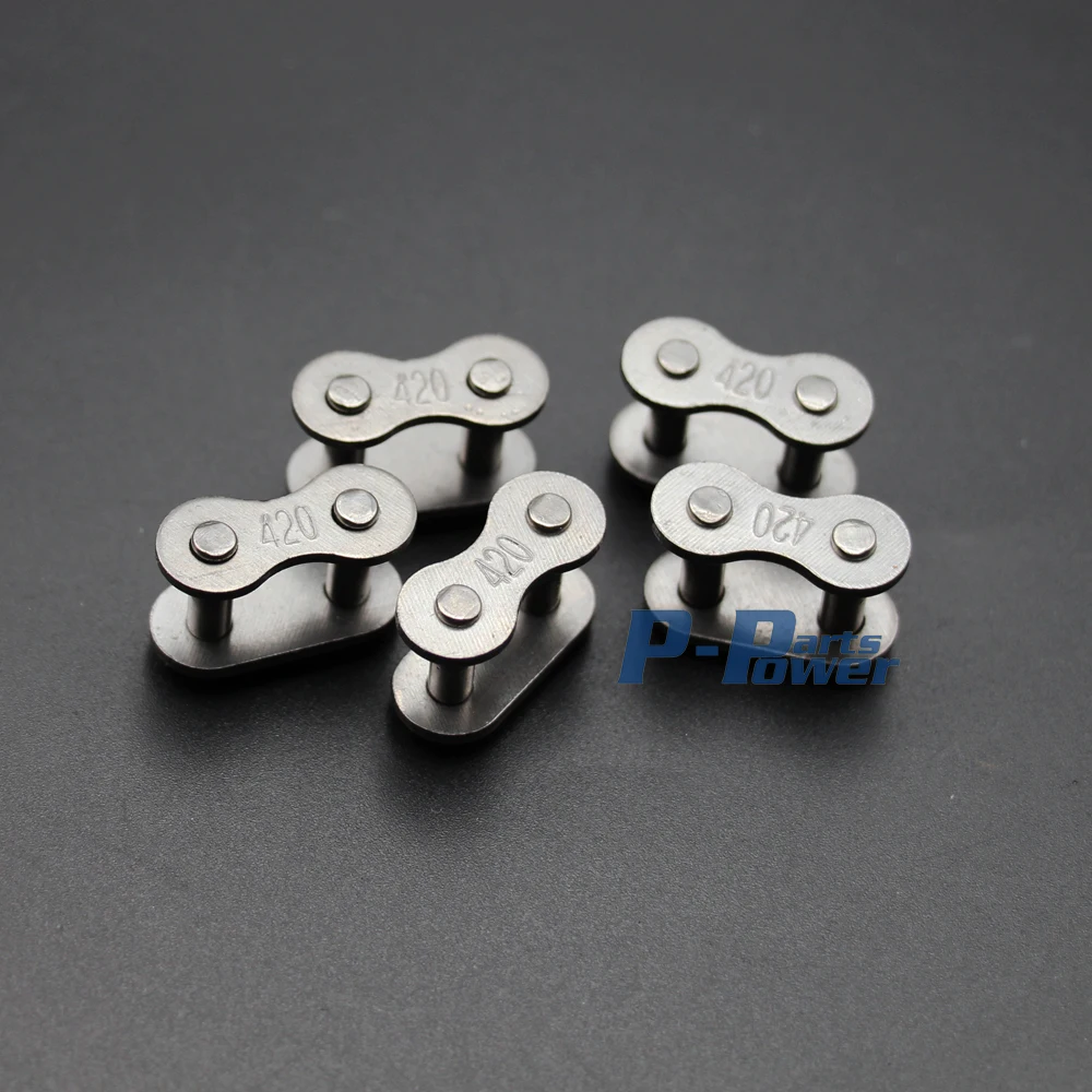 Atv Chains 10Pc Missing Link Stainless Steel Chain Folding Single