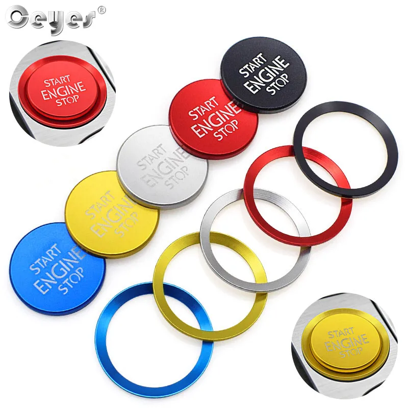 

Ceyes Car Styling Interior Accessories Sticker Engine Start Button Stop Ring Case For Volkswagen CC For VW Passat B8 B6 B7 Cover