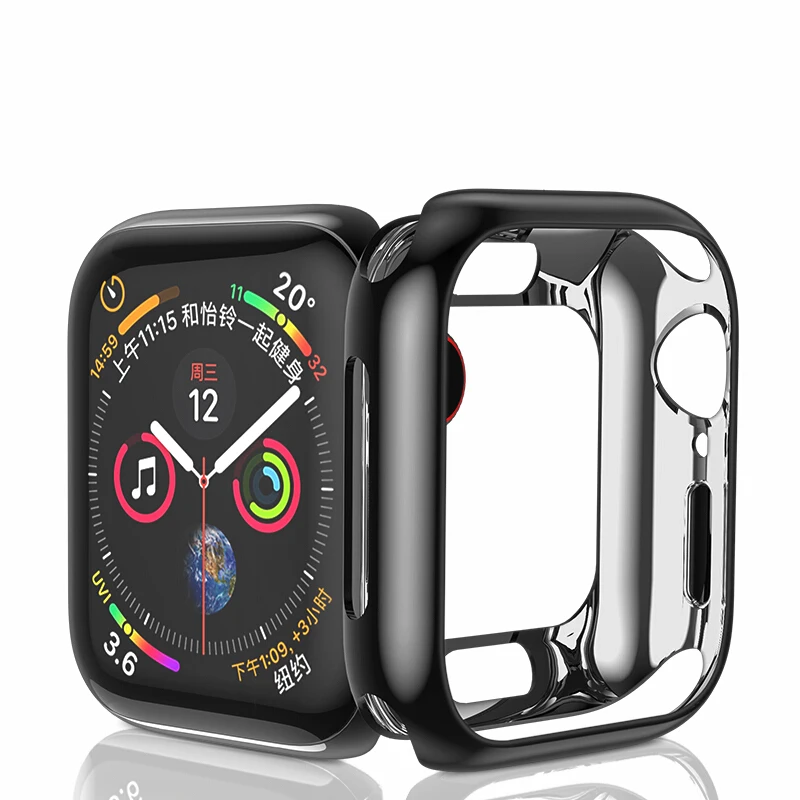 JGKK для Apple Watch 4 серии 40 мм 44 чехол Защитная крышка экрана Полный Передний
