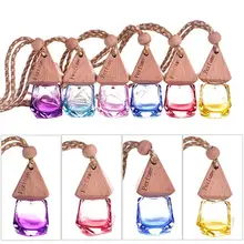 Автомобильная подвеска автомобиль Ароматизатор воздуха духи аромат диффузор пустая стеклянная бутылка зеркало заднего вида подвесные аксессуары для дома