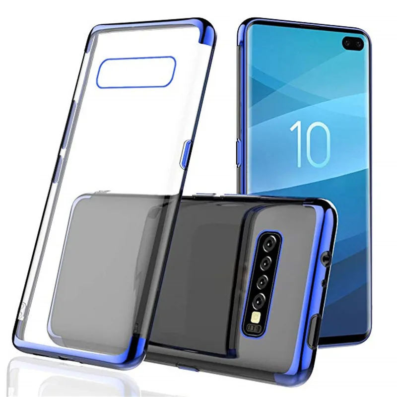

For Samsung Galaxy S10 Case Shockproof Transparent TPU Case for Samsung S10 Plus S10 Lite Protective Case