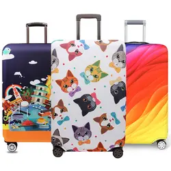 Путешествия Cat чемодан Крышка для женщин мужчин's дорожная сумка сумки для 18 до 32 дюймов модный чемодан на колесах защиты пылезащитный чехол