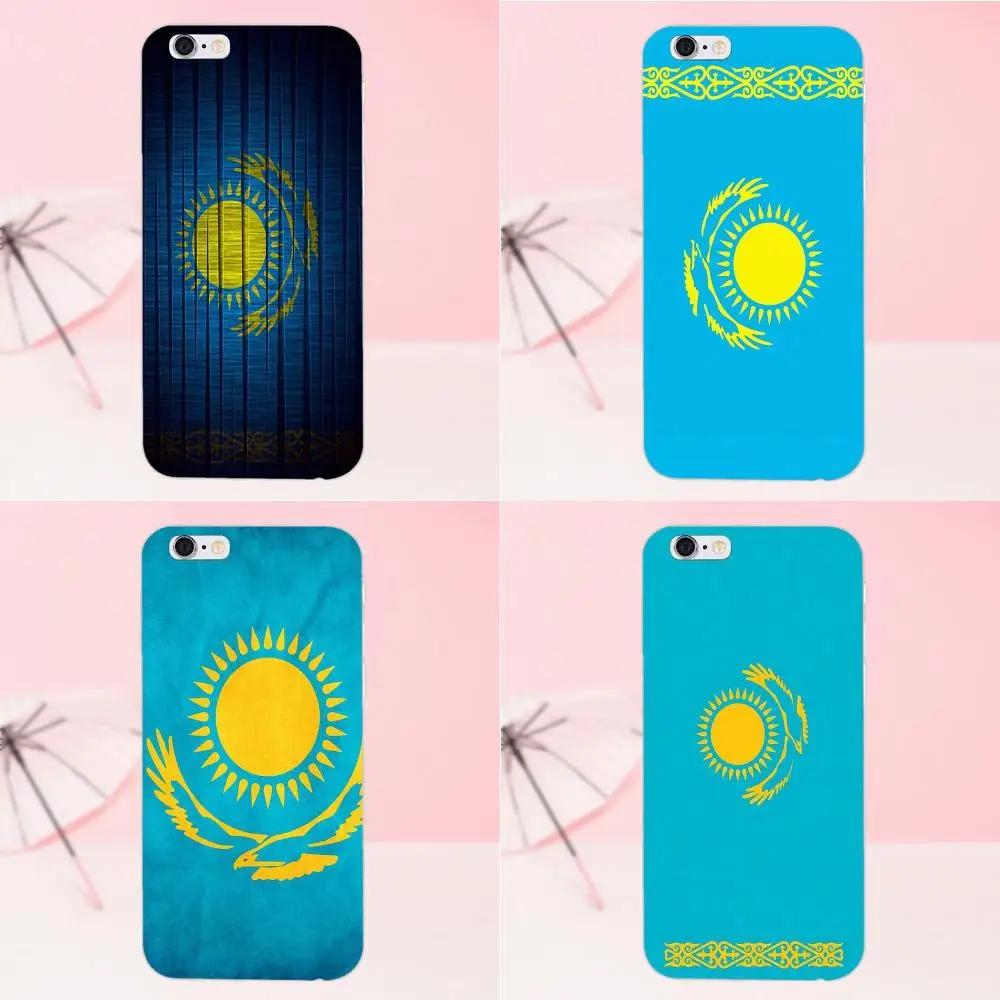

Kazakhstan National Flag Emblem For Apple iPhone 4 4S 5 5C SE 6 6S 7 8 Plus X For LG G4 G5 G6 K4 K7 K8 K10 Soft TPU Custom Phone