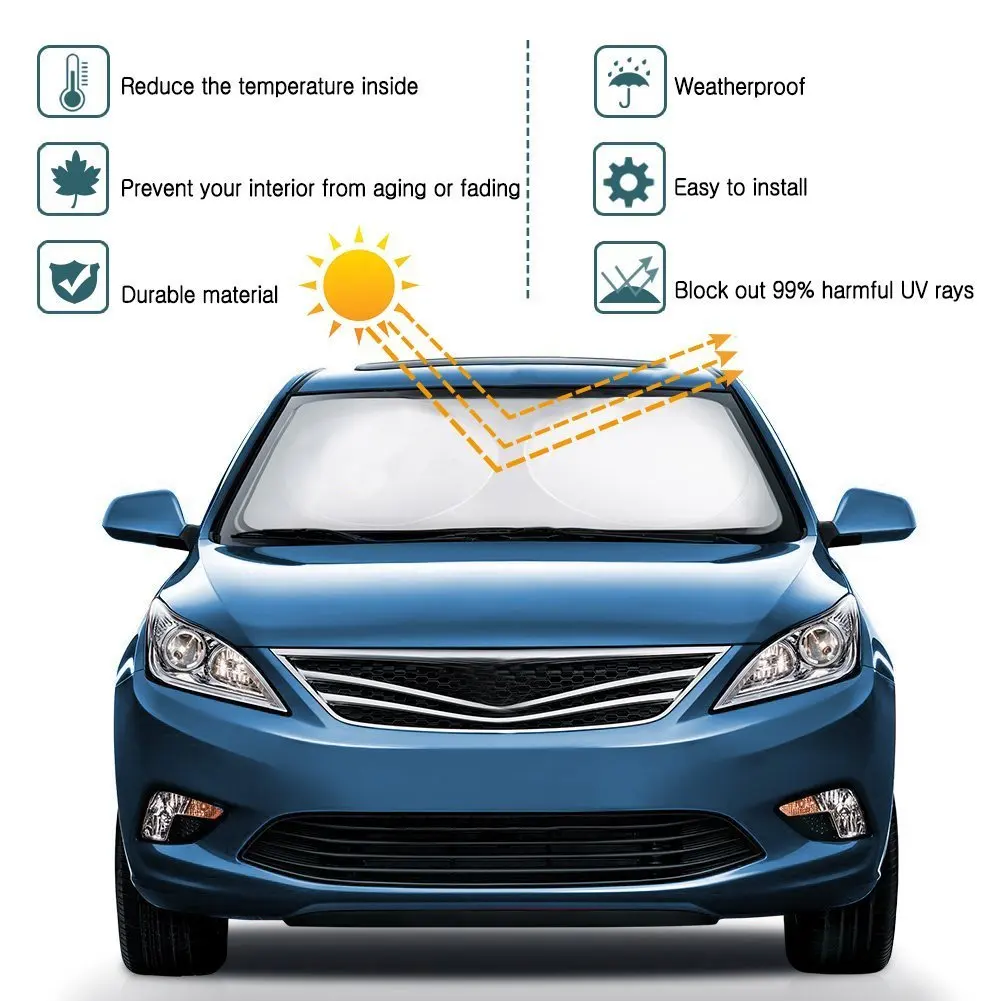 Автомобильный солнцезащитный козырек для лобового стекла автомобильный снега