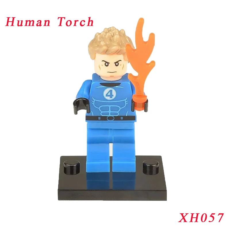 

Super Heroes Human Torch Figure Fantastic Four Diy Mini Bricks Single Sale Building Blocks Toys For Children
