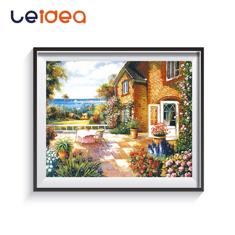 

European Architecture Scenery DIY Digital Painting By Numbers Modern Wall Art Canvas Painting Unique Home Decor 40x50cm