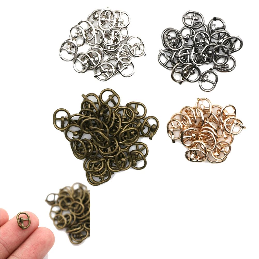 

Hot Sale 10PCS 5.5MM Mini Ultra-small Tri-glide Buckle Belt Buckle Doll Bag Buckle Diy For Mini Doll Buckle Shoes Accessories