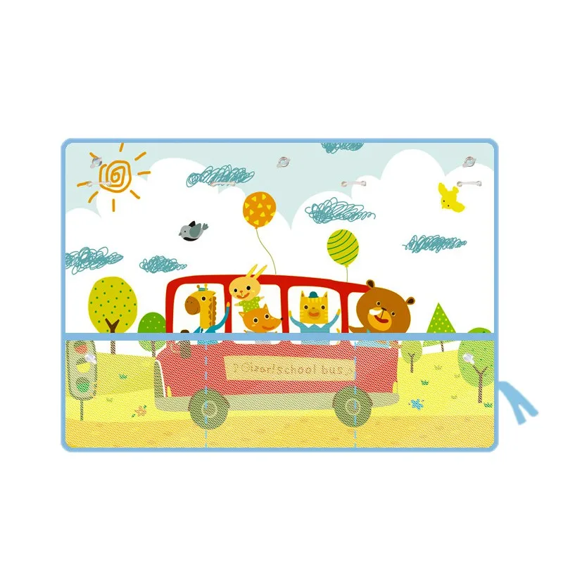 Обновленная сумка для хранения детей мультфильм печать автомобиля солнцезащитный занавес солнцезащитные козырьки - Цвет: Красный