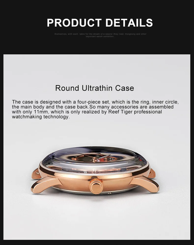 Novo reef tiger rt luxo rosa ouro