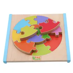 Сенсорные когнитивные цветные нерегулярные строительные блоки новые деревянные игрушки Детские Обучающие тачпады обучающие игрушки для