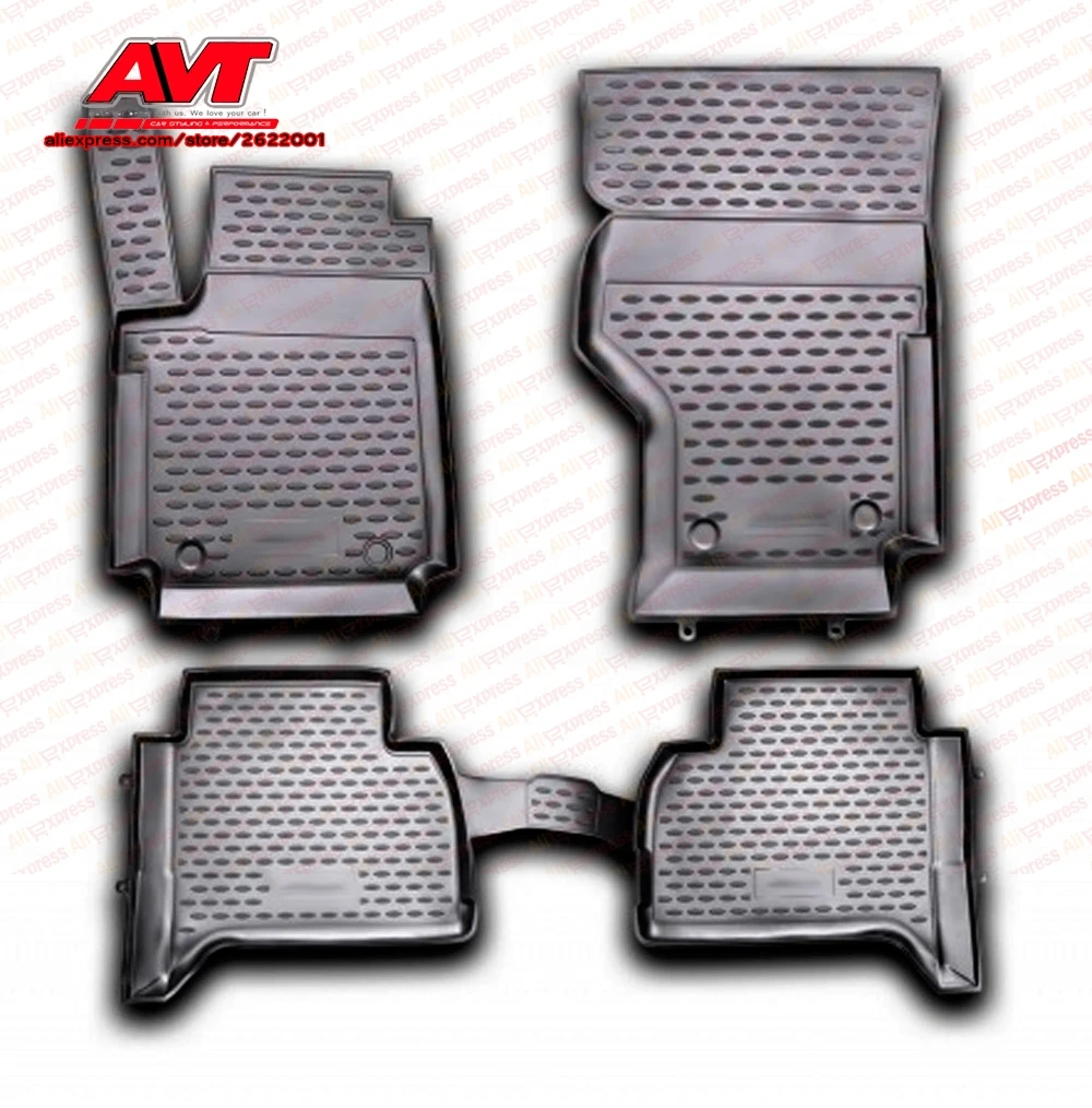Коврики для Volkswagen Amarok 2010- 4 шт. резиновые коврики Нескользящие аксессуары салона