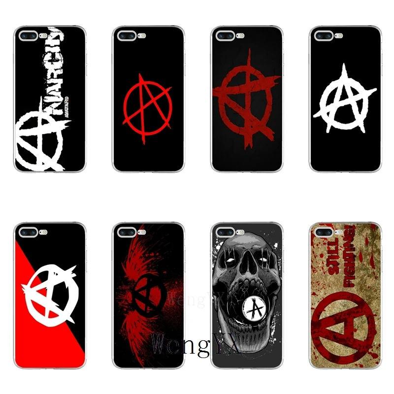 

amazing Anarchy Symbol A logo Soft phone case For Xiaomi Mi A2 6X 8 SE Pro Lite Mix Max 3 Redmi S2 6A Note 6 pro Pocophone F1