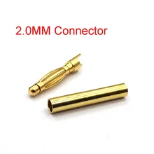Connecteur de balle de prise de banane de moteur sans brosse de cuivre d'or de 2MM plaqué pour la batterie d'esc