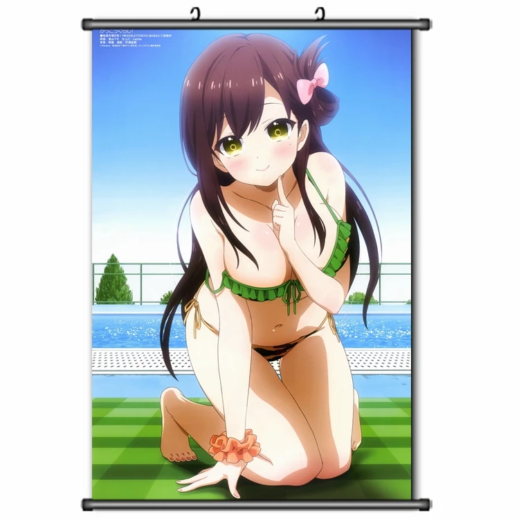 Японское аниме Gakkou Gurashi! Школа живи! Takeya Yuki & Ebisuzawa Куруми домашний декор настенная