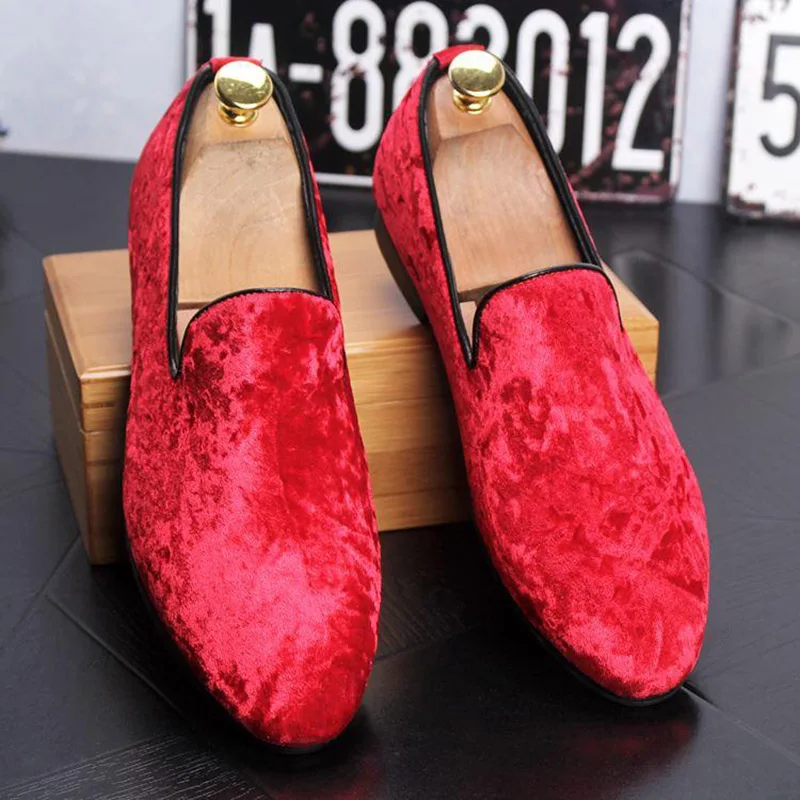 Vermelho De Preto À Casuais Feitos Mão Personalidade vermelho Respiráveis Sapatos Vestido Luxo Dos Couro Homens Masculina Confortáveis Loafers Festa TgRxK