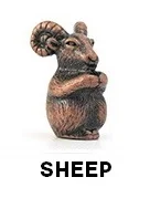 Bronze sheep Мини размер Латунь Бронза Медь Китайский 12 зодиака фигурки животных подставка для ароматических палочек офисный стол Декоративные - Цвет: Bronze sheep