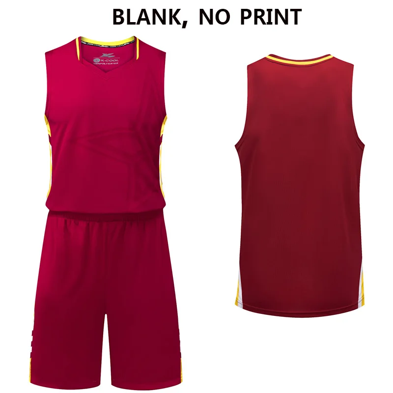 Мужские баскетбольные майки для колледжа, баскетбольная форма на заказ, наборы, Профессиональная баскетбольная форма, быстросохнущая спортивная одежда - Цвет: maroon