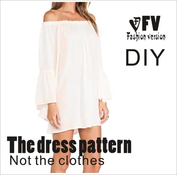 

Dresses Sewing Pattern Template Cutting drawing Clothing DIY ((Not selling clothes)) BLQ- 123