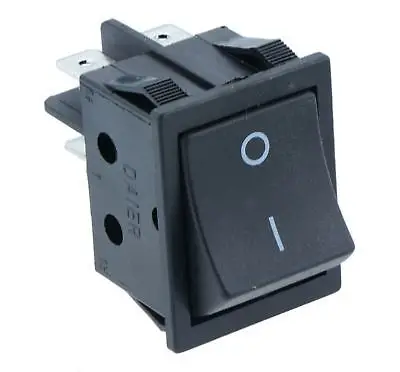 Black Large On-Off Rectangle Rocker Switch DPST | Инструменты