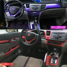 Автомобильный-Стайлинг, новинка, 3D углеродное волокно, Автомобильный интерьер, центральная консоль, изменение цвета, молдинг, наклейки, наклейки для Honda Accord 9 TH