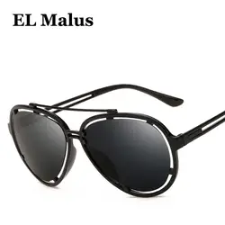 [EL Malus] Новые дизайнерские UV400 пилотные очки Для мужчин Для женщин ретро Марка светоотражающие солнцезащитные очки женский мужской вождения