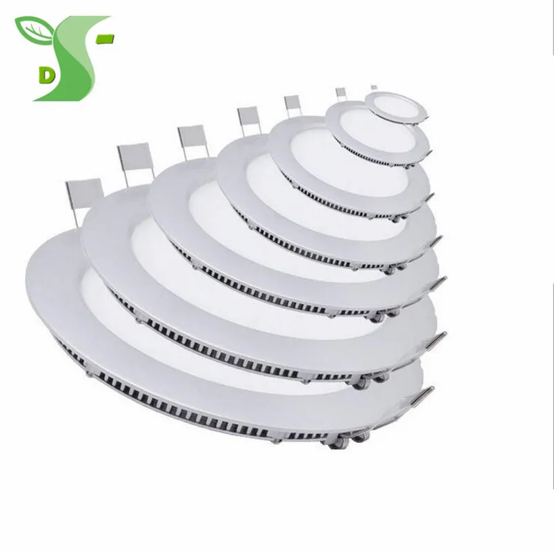 

Ultra Thin Round/Square LED Ceiling Led Panel Down light 3w 4w 6w 9w 12w 15w 18w Recessed Light Panel Light SMD2835 with dri