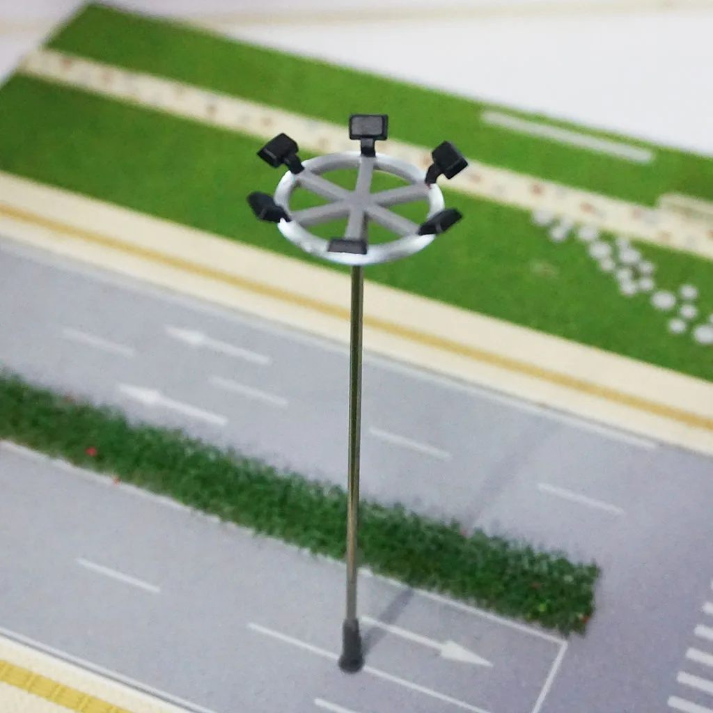 5Pcs 1:100 Scale Model Lights Lamp for DIY Miniature Layout Street Sand Table Scene Accessories