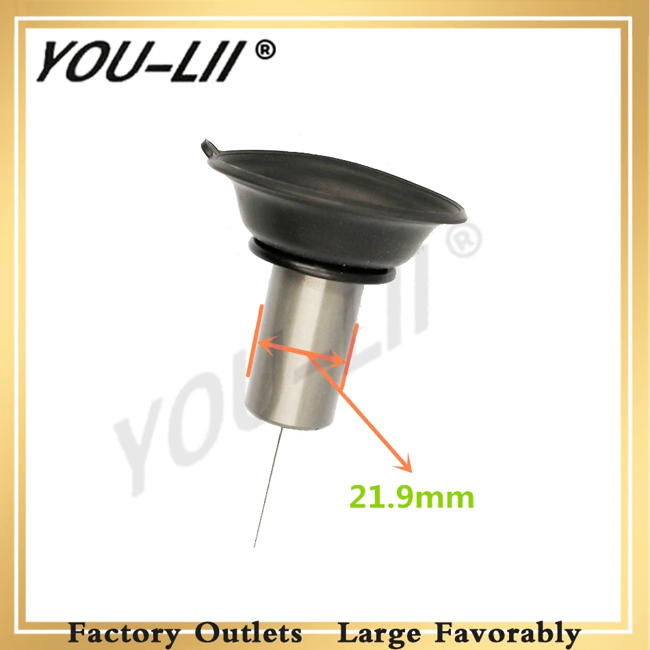 

YOULII PD24J 22MM Vacuum Diaphragm Plunger Assembly Scooter Motorcycle Carburetor GY6-125cc PD24J QMI152/157 Engine