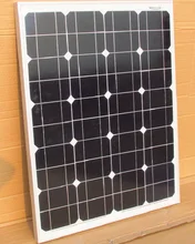 New 60W Monocrystalline Solar Panel Solar Module Crocodile Clip For 12V System Car Boat Battery Motor