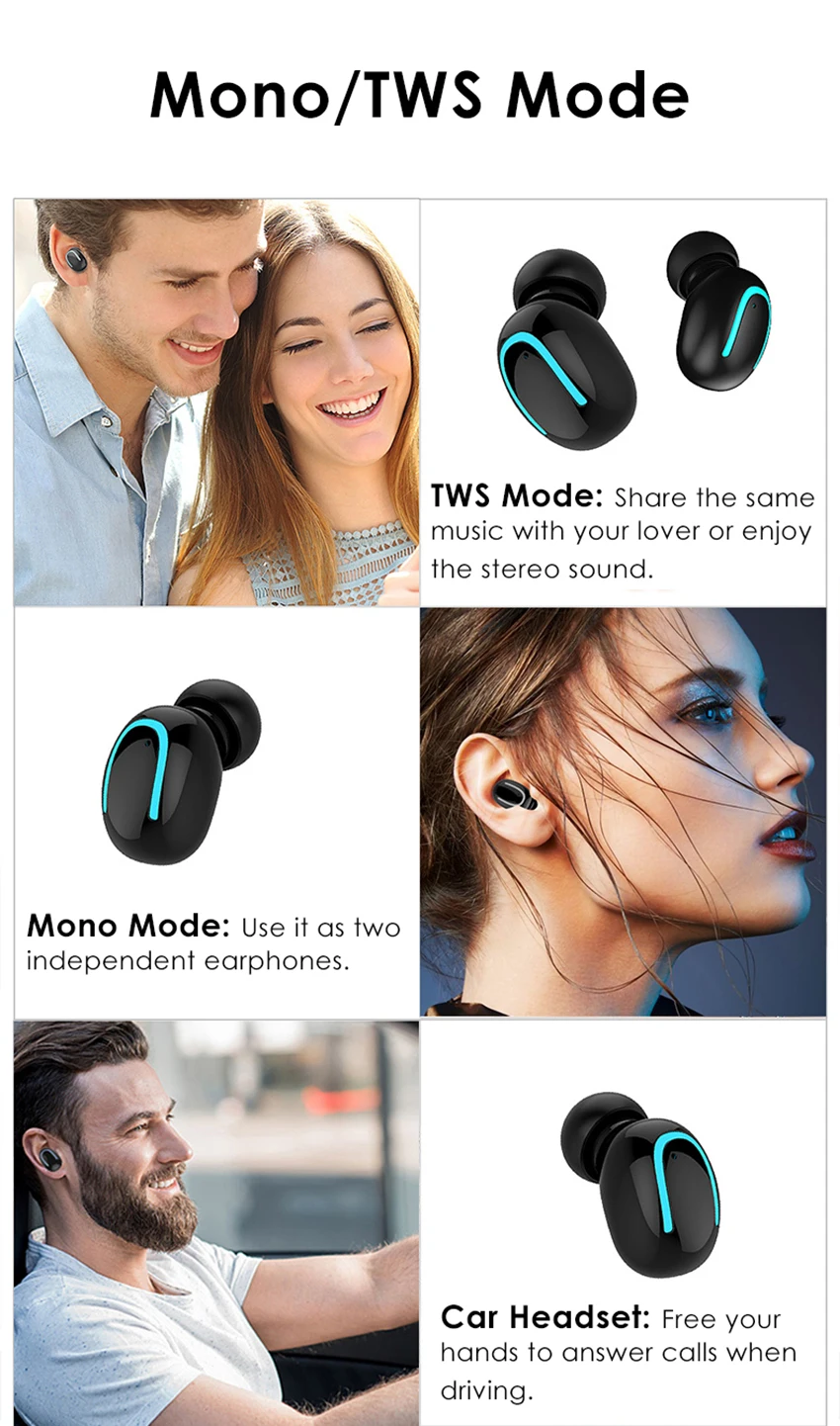Aimitek Q32 TWS Bluetooth 5.0 Earphones-9